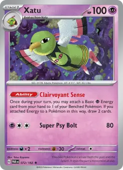Pokémon-Karte Xatu 072/182