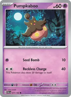 Pokémon-Karte Pumpkaboo 077/182
