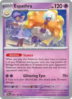 Pokémon-Karte Espathra 081/182