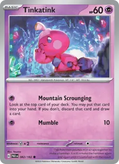Pokémon-Karte Tinkatink 082/182