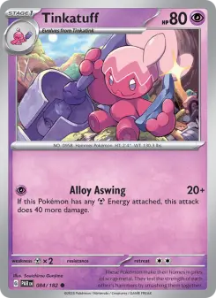 Pokémon-Karte Tinkatuff 084/182