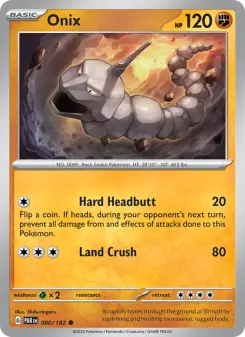 Pokémon-Karte Onix 090/182