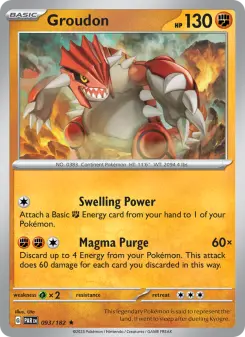 Pokémon-Karte Groudon 093/182