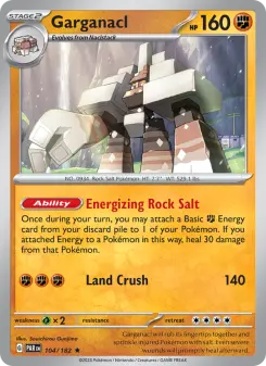 Pokémon-Karte Garganacl 104/182