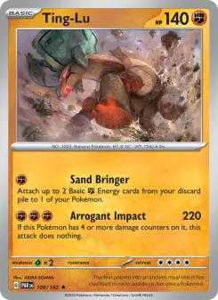 Pokémon-Karte Ting-Lu 109/182