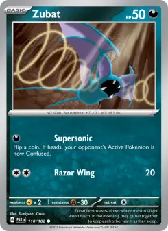 Pokémon-Karte Zubat 110/182