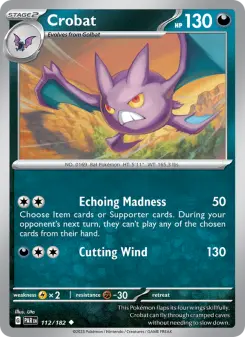 Pokémon-Karte Crobat 112/182