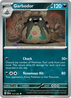 Pokémon-Karte Garbodor 117/182
