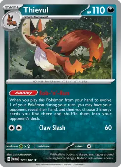 Pokémon-Karte Thievul 120/182