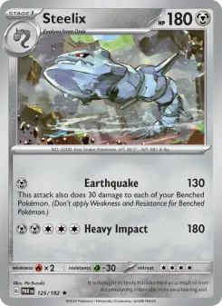 Pokémon-Karte Steelix 125/182