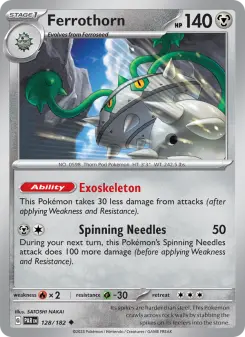 Pokémon-Karte Ferrothorn 128/182