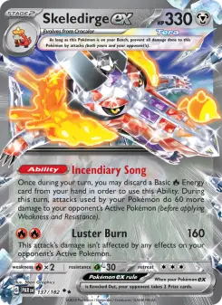 Pokémon-Karte Skeledirge ex 137/182