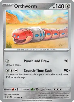 Pokémon-Karte Orthworm 138/182