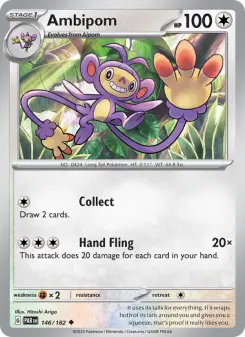 Pokémon-Karte Ambipom 146/182