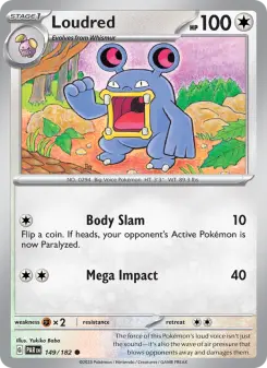 Pokémon-Karte Loudred 149/182