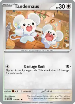 Pokémon-Karte Tandemaus 153/182