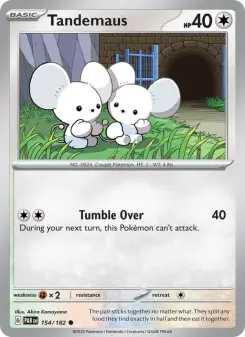 Pokémon-Karte Tandemaus 154/182