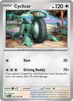 Pokémon-Karte Cyclizar 157/182