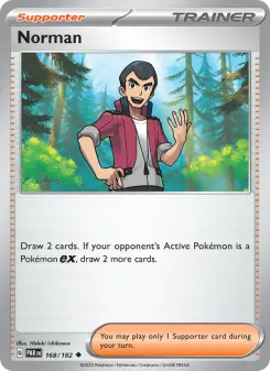 Pokémon-Karte Norman 168/182