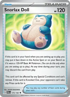 Pokémon-Karte Snorlax Doll 175/182