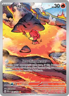 Pokémon-Karte Magby 186/182