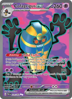 Pokémon-Karte Cofagrigus ex 224/182