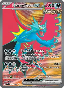 Pokémon-Karte Roaring Moon ex 229/182