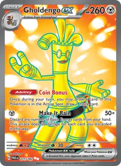 Pokémon-Karte Gholdengo ex 231/182