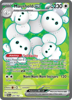 Pokémon-Karte Maushold ex 233/182
