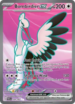 Pokémon-Karte Bombirdier ex 234/182