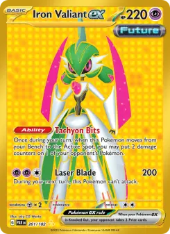 Pokémon-Karte Iron Valiant ex 261/182