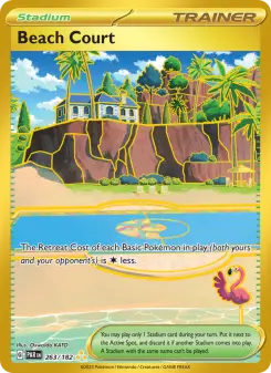 Pokémon-Karte Beach Court 263/182