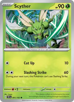 Pokémon-Karte Scyther 001/162
