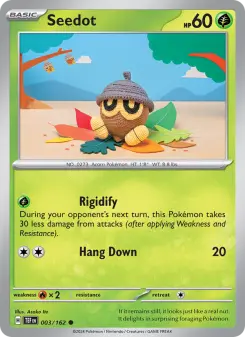 Pokémon-Karte Seedot 003/162