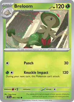Pokémon-Karte Breloom 007/162