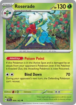 Pokémon-Karte Roserade 009/162