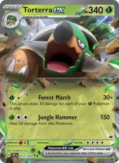 Pokémon-Karte Torterra ex 012/162