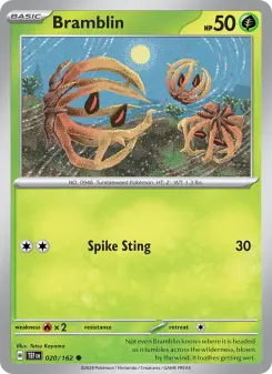 Pokémon-Karte Bramblin 020/162