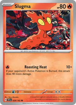 Pokémon-Karte Slugma 028/162