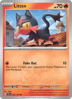 Pokémon-Karte Litten 032/162
