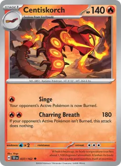 Pokémon-Karte Centiskorch 037/162