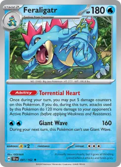 Pokémon-Karte Feraligatr 041/162