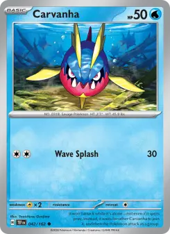 Pokémon-Karte Carvanha 042/162