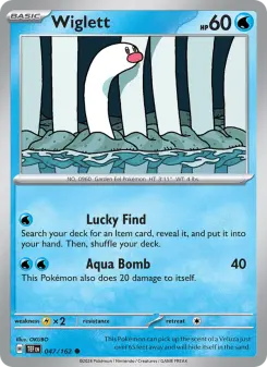 Pokémon-Karte Wiglett 047/162