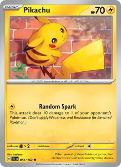 Pokémon-Karte Pikachu 051/162