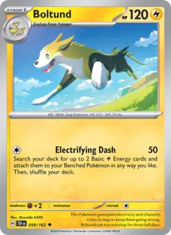 Pokémon-Karte Boltund 059/162