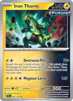 Pokémon-Karte Iron Thorns 062/162