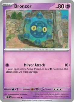 Pokémon-Karte Bronzor 068/162