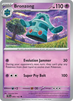 Pokémon-Karte Bronzong 069/162