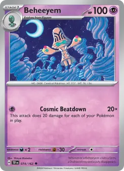Pokémon-Karte Beheeyem 074/162
